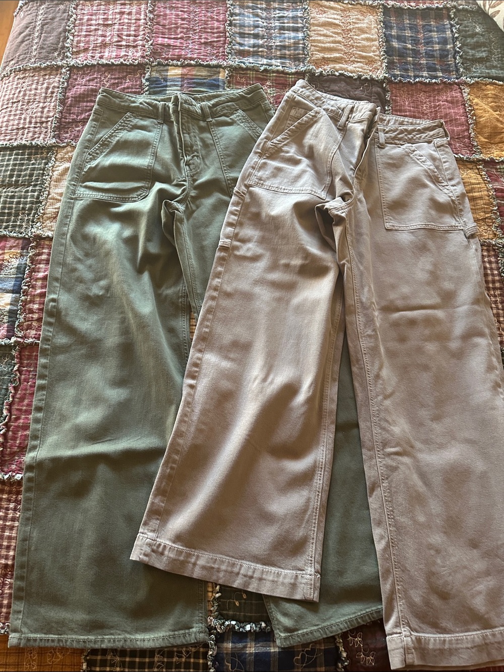 American Eagle Super High-Rise Baggy Wide Leg Pants- 2 pairs